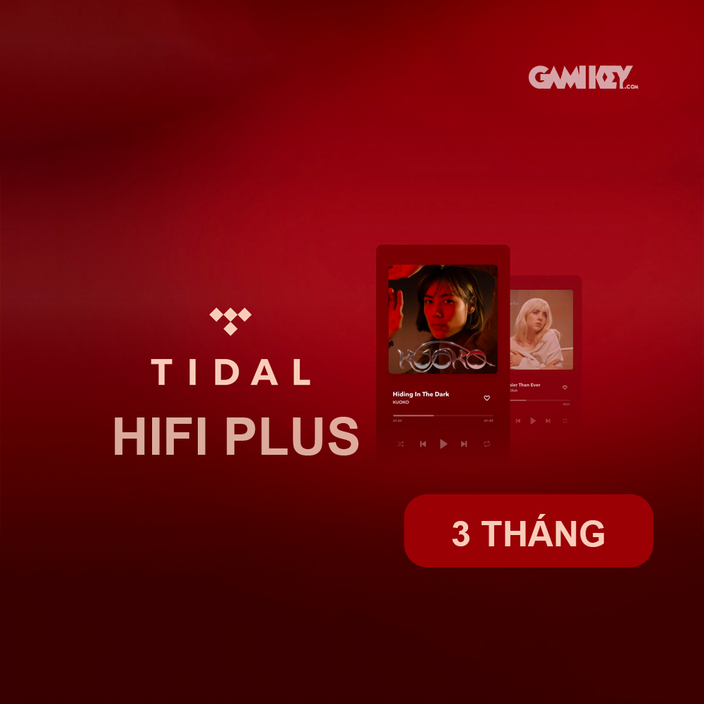 Tài khoản Tidal Hifi Plus 3 tháng dùng riêng